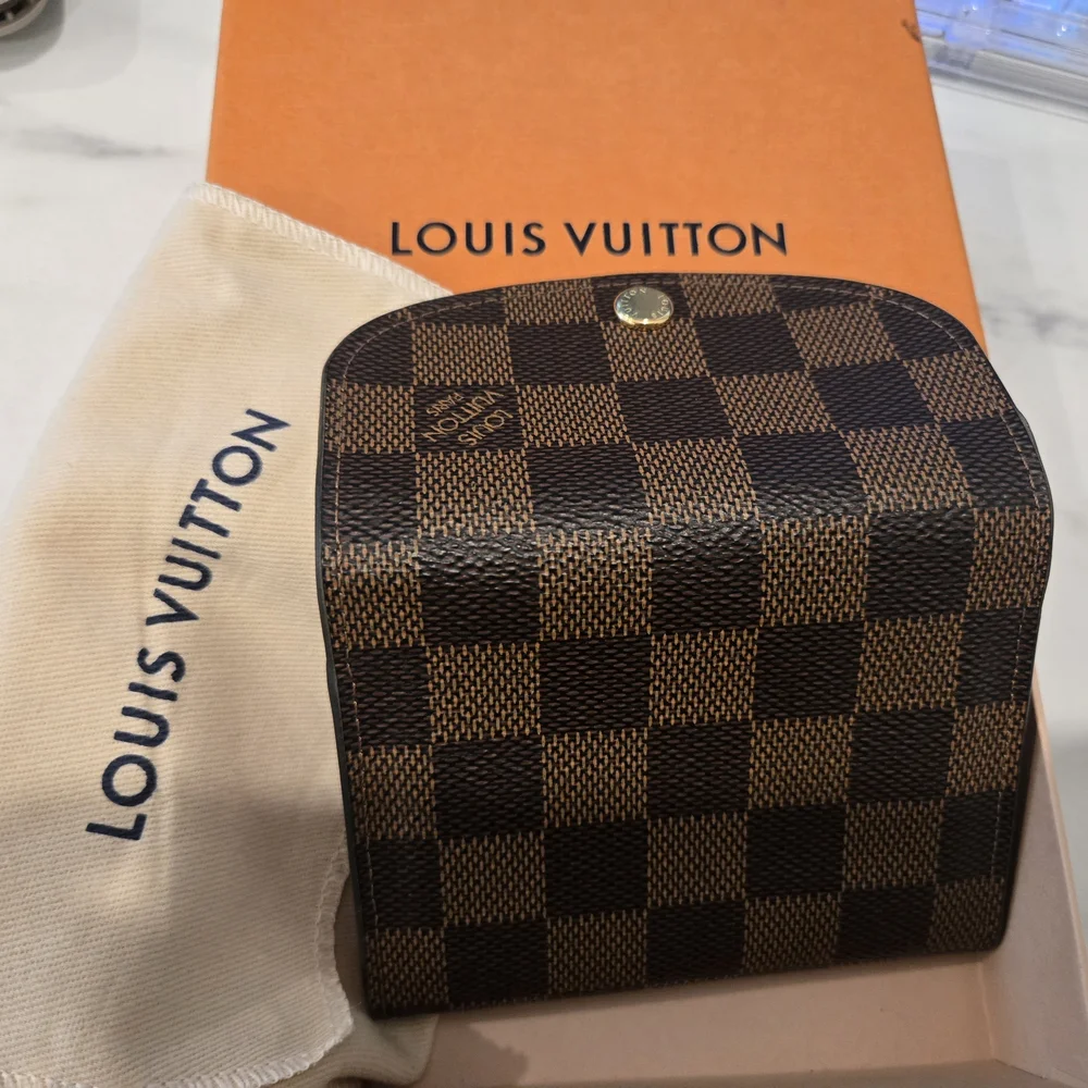 Louis Vuitton Brown Checkered Rosalie Wallet - Picture 2 of 10